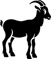 Obraz premium Goat silhoutte. Tahr silhoutte. Vector.