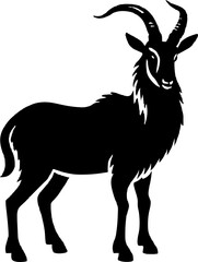 Fototapeta premium Goat silhoutte. Tahr silhoutte. Vector.