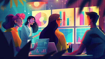 internet, communication, digital, office, infographic, screen