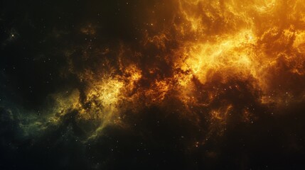 Сolorful nebula, with swirling clouds of gas