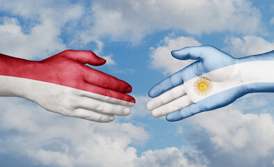 Argentina and Indonesia country handshaking