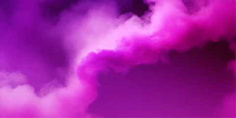 Fototapeta premium Purple and pink background. Abstract smoke fog or clouds in center with dark border grunge design. Colorful violet purple and pink background. 