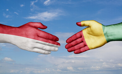 Guinea and Indonesia country handshaking