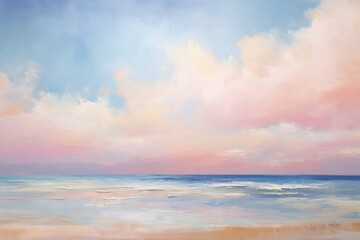 Beach sky outdoors painting.