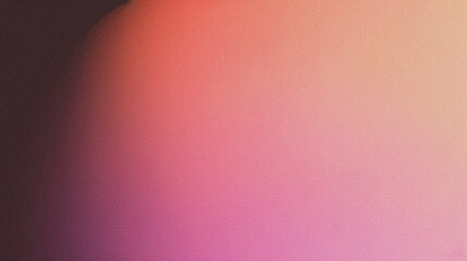 Fototapeta premium Grainy gradients texture as background in pink, orange and black, abstract shapes, modern art wallpaper