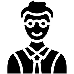 Actor vector icon illustration of Filmmaking iconset.