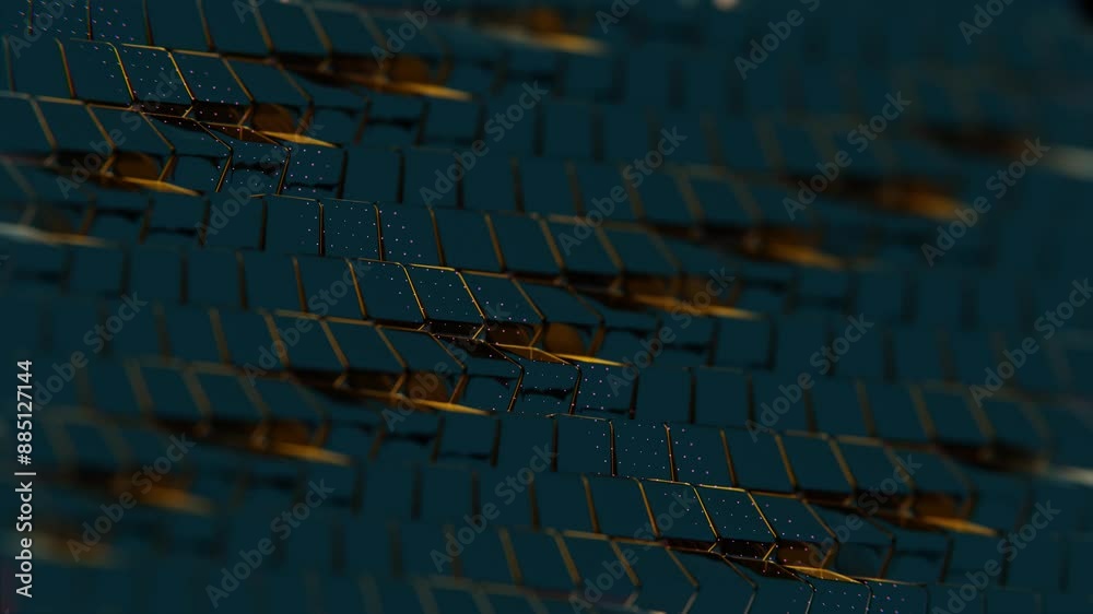 Poster dark geometric pattern with subtle golden highlights
