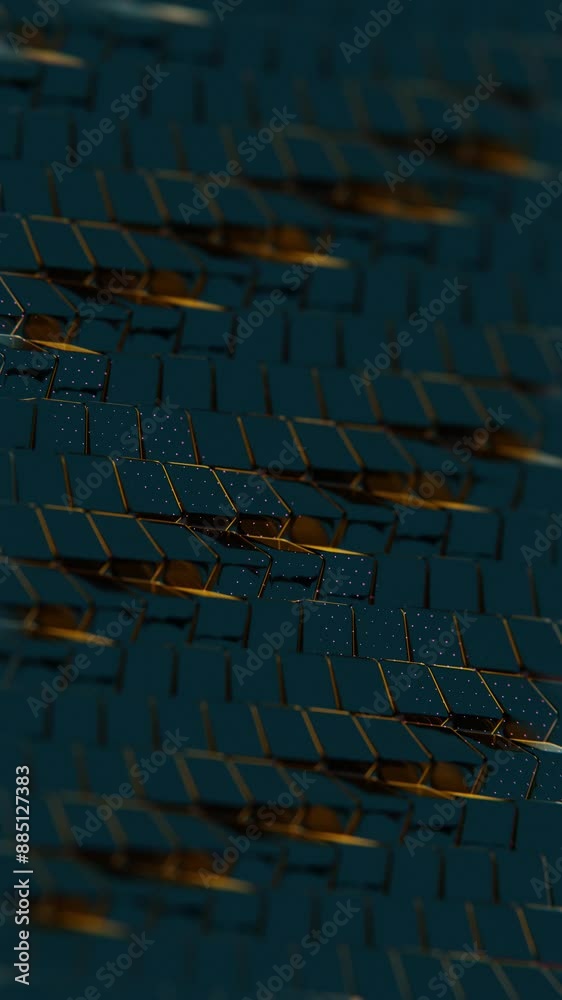 Poster dark geometric pattern with subtle golden highlights