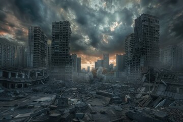 abandoned apostapocalyptic ruins