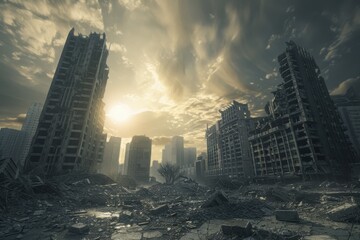 abandoned apostapocalyptic ruins