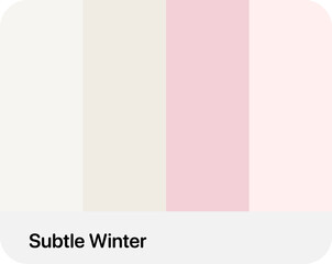 color palette with soft color style