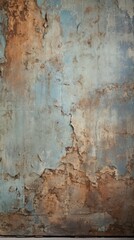Obraz premium Blue and brown rough paint rust.