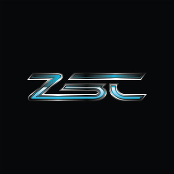 Initial ZBC Chromatic Modern Technology Creative Business Simple Logo