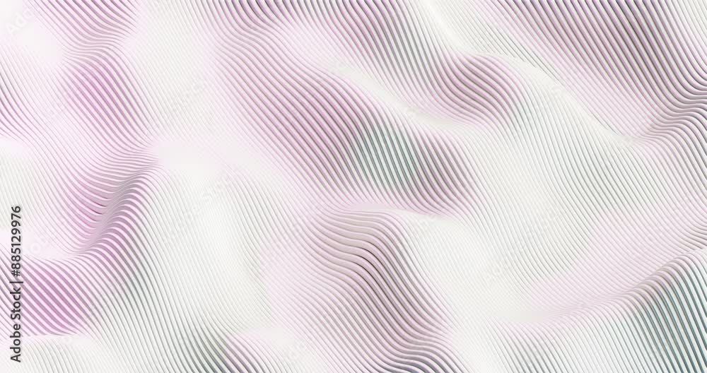 Aufkleber abstract wavy line pattern with pink and teal highlights