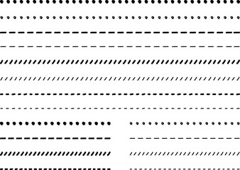 Fototapeta premium black hand drawn doodle lines,Set of cute hand drawn black borders,