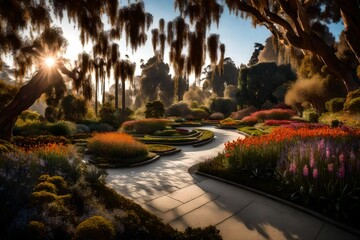 Naklejka premium Botanical garden at the Huntington Library
