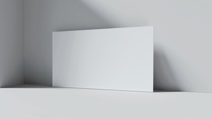 A4 Landscape Horizontal Magazine Brochure 3D Rendering White Blank Mockup