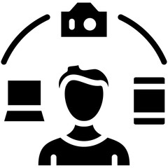 Digital Lifestyle vector icon illustration of Lifestyles iconset.