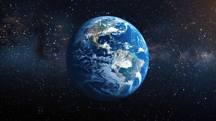 Fototapeta premium Planet earth view from space