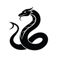 Fototapeta premium Snake Silhouette Vector Illustration