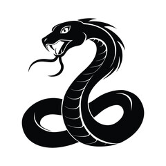Obraz premium Snake Silhouette Vector Illustration