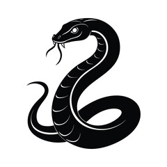 Snake Silhouette Vector Illustration
