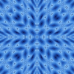 Bright Indigo Ethnic Knit backdrop.  art pattern. Artistic light Tiles. Textured background. Ornate illustration. Strokes and Lines. Symmetric Winter