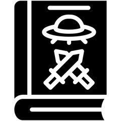 Fiction vector icon illustration of Literature iconset.