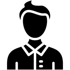 Character Male vector icon illustration of Literature iconset.