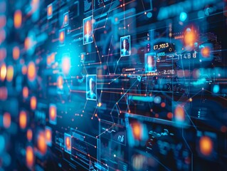 3D illustration. computer processor that can connect people to internet networks. AI concepts in the business sector