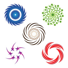 vortex symbol vector illustrator abstract icon logo template design, vortex logo symbol