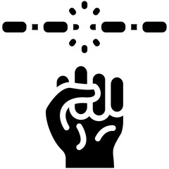 Freedom vector icon illustration of Protesting and Civil Disobedience iconset.