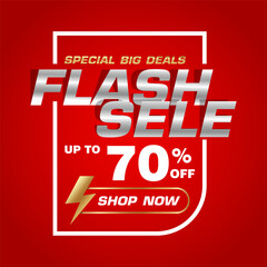 Sale discount banner template promotion for decoration