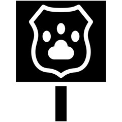 Animal Rights vector icon illustration of Protesting and Civil Disobedience iconset.
