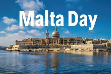Malta independent day tribute: text background, wallpaper, banner with ample copy space, perfect for poster, card, flyer, and greeting, celebrating the spirit of national independence and pride.