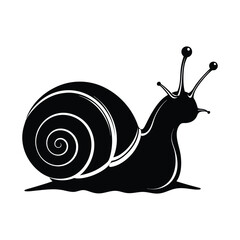 Snail Silhouette Vector Illustration