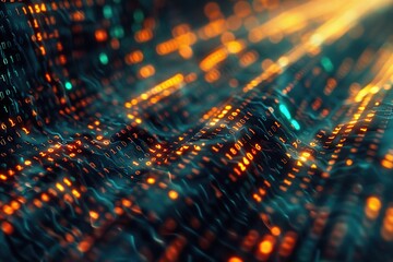 Obraz premium Data Encryption, coding, computer programming. Abstract background. Generative Ai