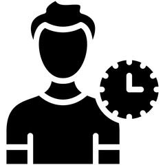 Alone Time vector icon illustration of Vacation Planning iconset.