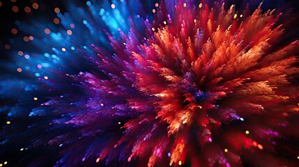 Fototapeta premium Colorful particles wallpaper HD 8K wallpaper Stock Photographic Image 
