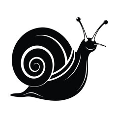 Snail Silhouette Vector Illustration