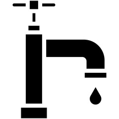 Faucet vector icon illustration of Home Improvements iconset.