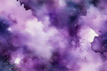 Abstract Nebula Cloudscape Purple Gradient HD Background