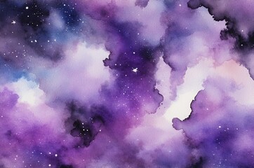 Abstract Nebula Cloudscape Purple Gradient HD Background