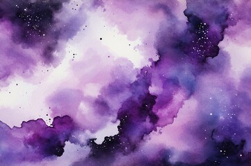 Abstract Nebula Cloudscape Purple Gradient HD Background