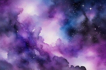 Abstract Nebula Cloudscape Purple Gradient HD Background