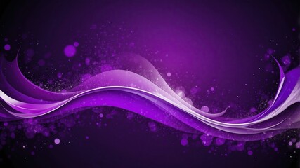 Purple Wave Background with Flowing Lines for Technology
