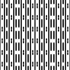 Abstract black figures on a whire background. Seamless texture for fashion, textile design,  on wall paper, wrapping paper, fabrics and home decor. Simple repeat pattern.