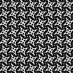 Abstract black figures on a whire background. Seamless texture for fashion, textile design,  on wall paper, wrapping paper, fabrics and home decor. Simple repeat pattern.