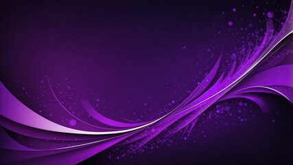 Purple Wave Background with Flowing Lines for Technology
