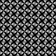 Abstract black figures on a whire background. Seamless texture for fashion, textile design,  on wall paper, wrapping paper, fabrics and home decor. Simple repeat pattern.